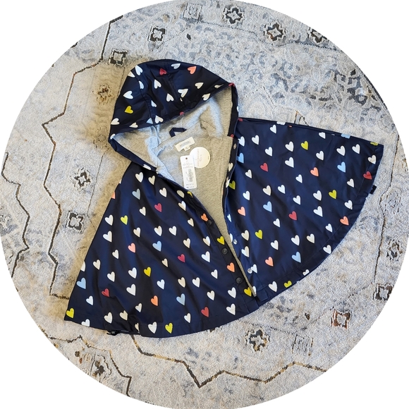 Gymboree Heart Rain Cape - Picture 1 of 9